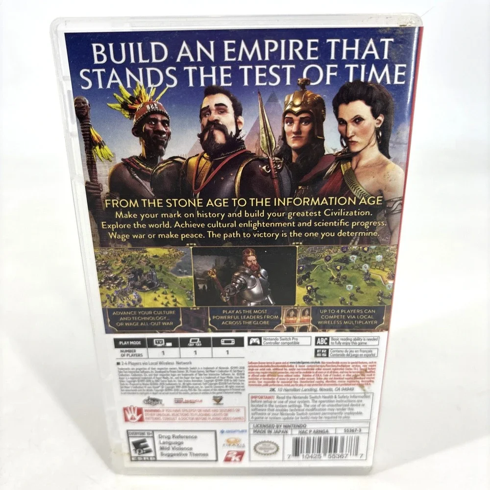 Sid‎ Meier's Civilization VI (Nintendo Switch, 2018) TESTED!